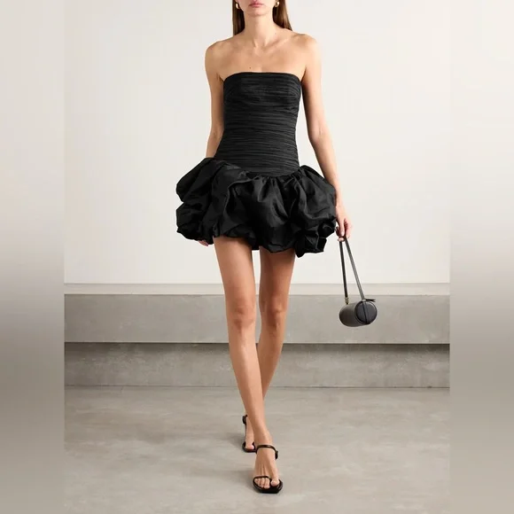 green emerald velvet dress Rent AJE Soundscape Dress (Black)  Dress for a Night
